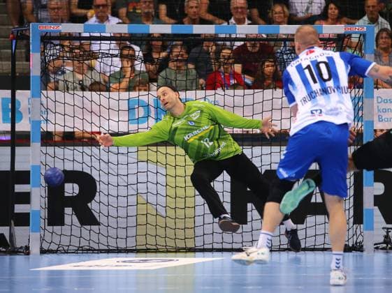 BAU 10 09 2023 Stuttgart Handball TVB Stuttgart vs ThSV Eisenach, Silvio Heinevetter TVB