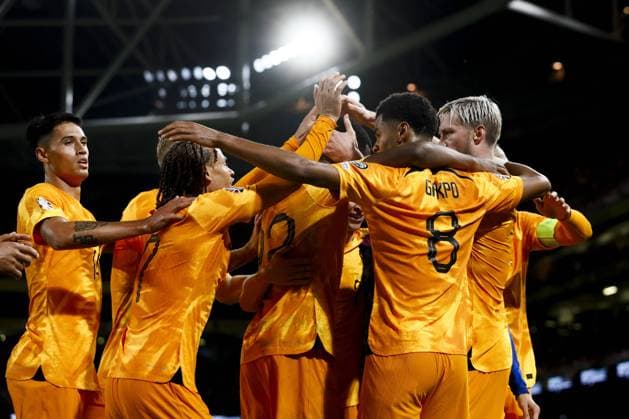 DUBLIN - Tijjani Reijnders of Holland, September 2023 in Dublin, Republic of Ireland. ANP KOEN VAN WEEL Group B - UEFA EURO, EM, Europameisterschaft,Fussball 2024 European Qualifiers 2023 2024 xVIxANPxSportx xxANPxIVx 477884567 originalFilename: 477884567.jpg