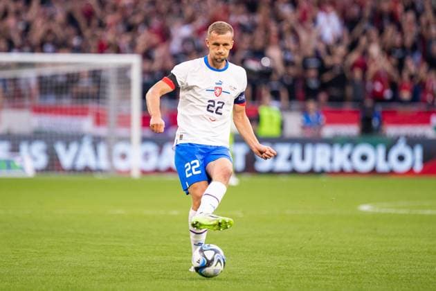 Hungary v Czech Republic, football friendly, Budapest, Hungary Budapest, Hungary. 10th, September 2023. Tomas Soucek (22) of Czech Republic seen during the football friendly between Hungary and Czech Republic at the Puskas Arena in Budapest. Budapest Hungary  Copyright: xGonzalesxPhoto BalazsxPopalx