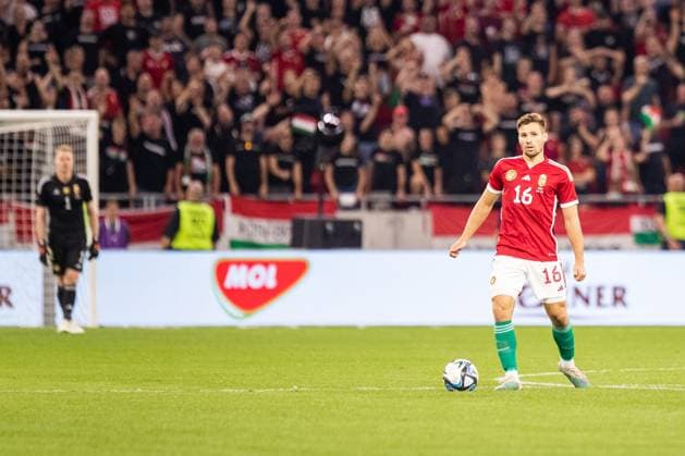 Hungary v Czech Republic, football friendly, Budapest, Hungary Budapest, Hungary. 10th, September 2023. Mihaly Kata (16) of Hungary seen during the football friendly between Hungary and Czech Republic at the Puskas Arena in Budapest. Budapest Hungary  Copyright: xGonzalesxPhoto BalazsxPopalx