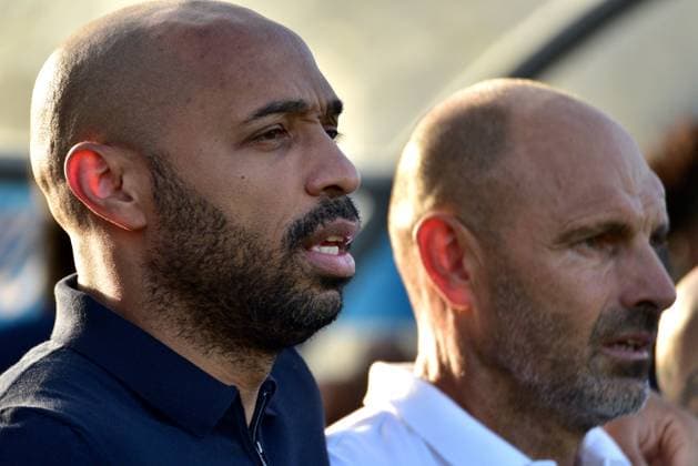 Thierry Henry coach of France before the 2025 UEFA European Under-21 Championship Qualification football match Group H between Slovenia and France FOOTBALL : SlovÃ nie vs France - Championnat d Europe des moins de 21 ans UEFA - Match de qualification Groupe H - 11 09 2023 IgorKupljenik Panoramic 