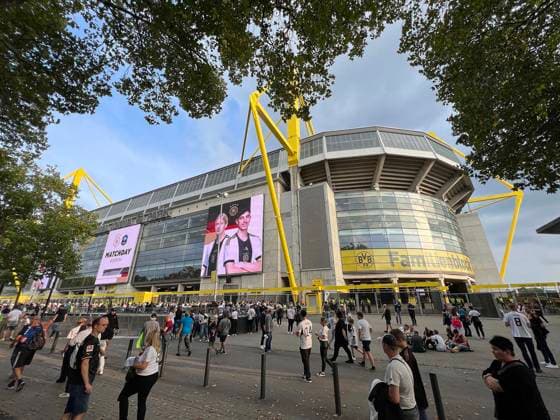 12 09 2023, football national teams friendlies 2023, international match, Germany France, at Signal Iduna Park stadium Dortmund, stadium view from outside