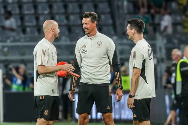 Sports, football, national team season 2023 2024 friendly international match Germany France 12 09 2023, SIGNAL IDUNA PARK Dortmund Sandro Wagner Co coach, interim Germany Dortmund Signal Iduna Park Nordrhein Westfahlen Germany