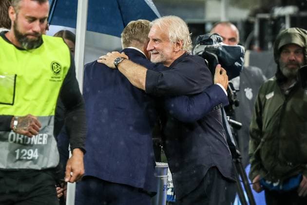 Sports, football, national team season 2023 2024 friendly international match Germany France 12 09 2023, SIGNAL IDUNA PARK Dortmund Rudi Völler director national team and coach Germany Dortmund Signal Iduna Park Nordrhein Westfahlen Germany