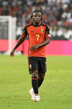 230912 Belgium vs Estonia Jeremy Doku of Belgium during the fifth game in group F of the UEFA Qualifying Round of the European Championship, EM, Europameisterschaft 2024 on September 12, 2023 in Brussels, Belgium. (Photo by Maarten Straetemans Isosport) BRUSSELS BELGIUM  Copyright: xx 403119