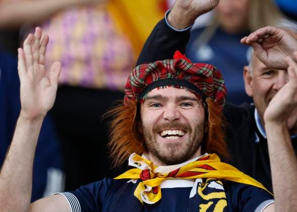 Scotland v England 150th Anniversary Heritage Match A Scotland supporter during the 150th Anniversary Heritage Match match between Scotland and England at Hampden Park, Glasgow Copyright: xFredxPalmerx FIL-18948-0125 UK Newspapers OUT