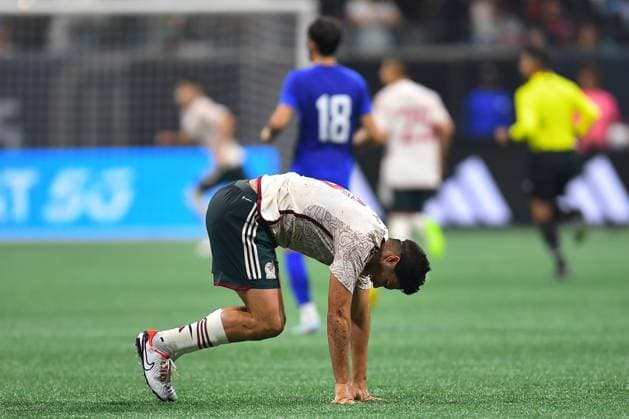 RECORD DATE NOT STATED Seleccion Mexicana 2023 Mexico vs Uzbekistan Carlos Rodriguez of Mexico during the game Mexico (Mexican national team, Nationalteam vs Uzbekistan National Team, International Friendly, LÃ¤nderspiel, Nationalmannschaft at Mercedes Benz Stadium, on September 12, 2023. <br><br> Carlos Rodriguez de Mexico durante el partido Mexico (Seleccion Mexicana) vs Uzbekistan, Amistoso Internacional, en el Estadio Mercedes Benz, el 12 de septiembre de 2023. ATLANTA GEORGIA ESTADOS UNIDOS  Copyright: xAdrianxMaciasx 20230912201807_SMN_23_AM_MEX_UZB_RODRIGUEZ111