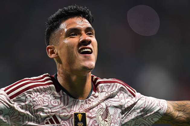 Sport Bilder des Tages RECORD DATE NOT STATED Seleccion Mexicana 2023 Mexico vs Uzbekistan Uriel Antuna celebrates his goal 3-2 of Mexico during the game Mexico (Mexican national team, Nationalteam vs Uzbekistan National Team, International Friendly, LÃ¤nderspiel, Nationalmannschaft at Mercedes Benz Stadium, on September 12, 2023. <br><br> Uriel Antuna celebra su gol 3-2 de Mexico durante el partido Mexico (Seleccion Mexicana) vs Uzbekistan, Amistoso Internacional, en el Estadio Mercedes Benz, el 12 de septiembre de 2023. ATLANTA GEORGIA ESTADOS UNIDOS  Copyright: xAdrianxMaciasx 20230912210636_SMN_23_AM_MEX_UZB_ANTUNA192