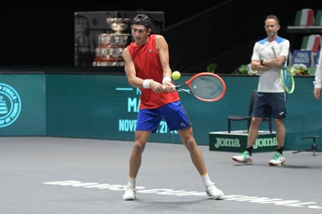 Cosenza-Ascoli Davis Cup 2023 Unipol Arena 13 Settembre Italia vs Canada Nella foto: Matteo Arnaldi Bologna Italy Copyright: xAndreaxRositox DSC_7890