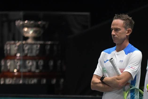 Cosenza-Ascoli Davis Cup 2023 Unipol Arena 13 Settembre Italia vs Canada Nella foto: Filippo Volandri Bologna Italy Copyright: xAndreaxRositox DSC_7919