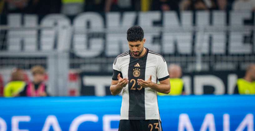 Dortmund, Germany 12th Sep 2023 Emre Can Germany prays before match Germany France 12 09 2023