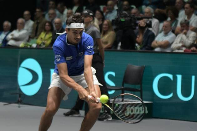Cosenza-Ascoli Davis Cup 2023 Unipol Arena 13 Settembre Italia vs Canada Nella foto: Lorenzo Sonego Bologna Italy Copyright: xAndreaxRositox DSC_8805