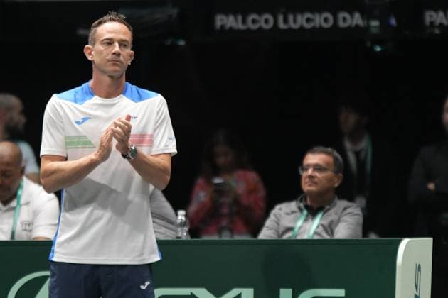 Cosenza-Ascoli Davis Cup 2023 Unipol Arena 13 Settembre Italia vs Canada Nella foto: Filippo Volandri Bologna Italy Copyright: xAndreaxRositox DSC_8792