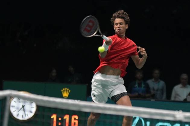 Canada-Italia Davis Cup 2023 Unipol Arena 13 Settembre Italia vs Canada Nella foto: Gabriel Diallo Bologna Italy Copyright: xAndreaxRositox DSC_0055