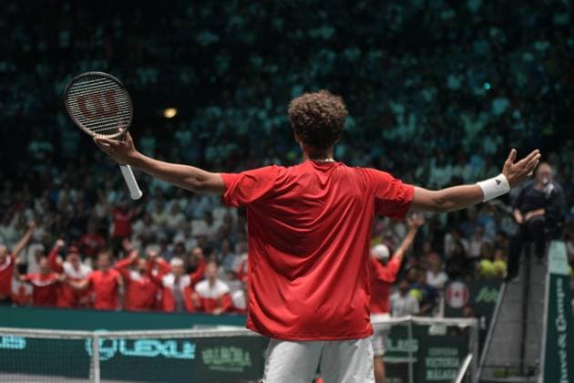 Canada-Italia Davis Cup 2023 Unipol Arena 13 Settembre Italia vs Canada Nella foto: Gabriel Diallo Bologna Italy Copyright: xAndreaxRositox DSC_0151