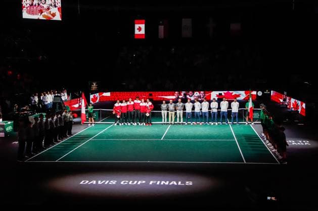 International Tennis match - 2023 Davis Cup - Canada vs Italy Davis Cup finals in Bologna during 2023 Davis Cup - Canada vs Italy, International Tennis match in Bologna, Italy, September 13 2023 Bologna Italy  Copyright: xIPAxSport ABACAx BRIPASport20230913_289 IPAxSport ABACAx BRIPASport20230913_289