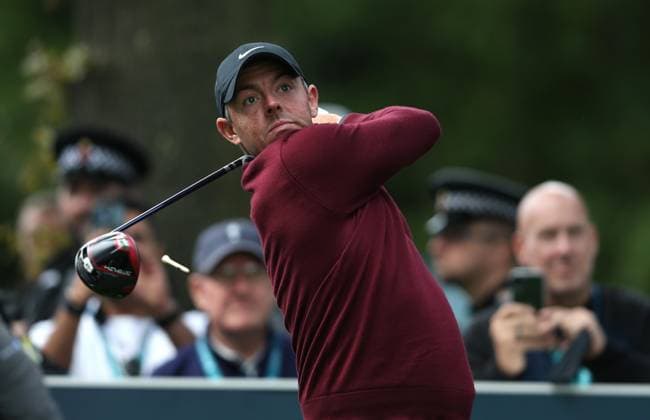 Sport Bilder des Tages BMW PGA, Golf Herren Championship, Pro Am, DP World Tour, European Tour, Wentworth Golf Club, Surrey, UK. - 13th September 2023. Rory McIlroy of Northern Ireland & Team Europe. - BMW PGA Championship, Pro Am, DP World Tour, European Tour, Wentworth Golf Club, Surrey, UK. - 13th September 2023. Surrey Wentworth Golf Course United Kingdom Copyright: xDanxWeirx CP_BMW_PGA_Championship_ProAm_01