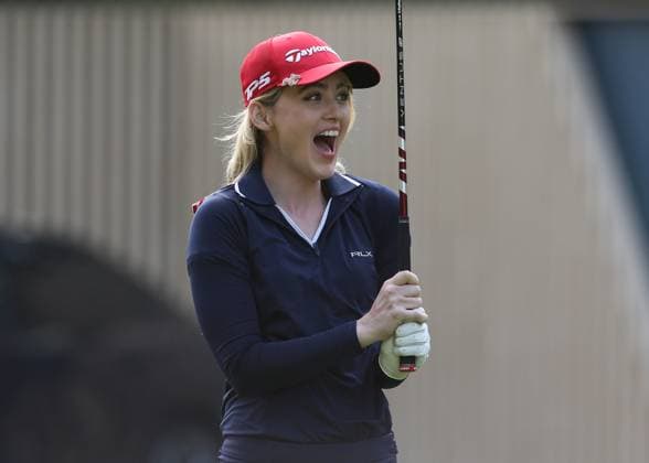 BMW PGA, Golf Herren Championship, Pro Am, DP World Tour, European Tour, Wentworth Golf Club, Surrey, UK. - 13th September 2023. Actress, Kathryn Newton. - BMW PGA Championship, Pro Am, DP World Tour, European Tour, Wentworth Golf Club, Surrey, UK. - 13th September 2023. Surrey Wentworth Golf Course United Kingdom Copyright: xDanxWeirx CP_BMW_PGA_Championship_ProAm_80