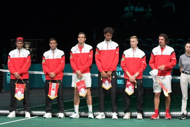 Canada vs Svezia Davis Cup 2023 Unipol Arena 14 Settembre Canada vs Svezia Nella foto: Canada tennis Bologna Italy Copyright: xAndreaxRositox DSC_1217