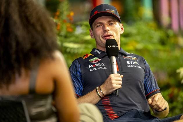 Singapore - 14-09-2023, Marina Bay Street Circuit, Max Verstappen at the Formula 1 Singapore Grand Prix 2023 Thursday Formula 1 Singapore Grand Prix 2023 Thursday  x22337578x Copyright: