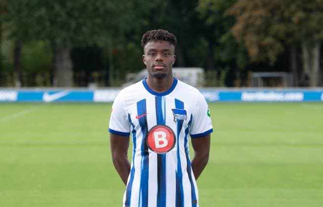 Anderson Lucoqui Hertha BSC Hertha BSC 2 Bundesliga, Porträttermin 2023 2024, 14 09 2023, Copyright: xSebastianxRäppold MatthiasxKochx