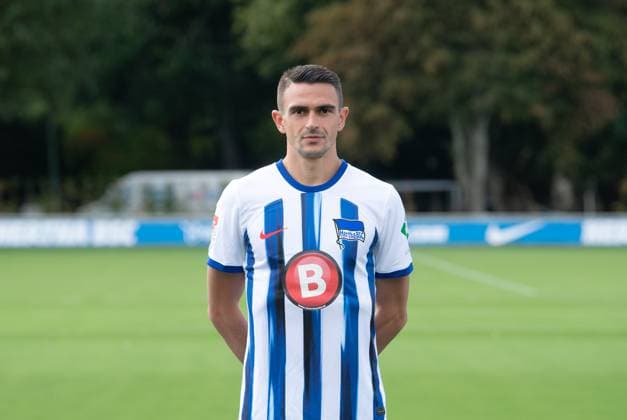 Smail Prevljak Hertha BSC Hertha BSC 2 Bundesliga, Porträttermin 2023 2024, 14 09 2023, Copyright: xSebastianxRäppold MatthiasxKochx
