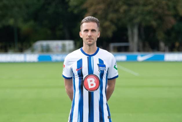 Peter Pekarik Hertha BSC Hertha BSC 2 Bundesliga, portrait date 2023 2024, 14 09 2023, Copyright: xSebastianxRäppold MatthiasxKochx