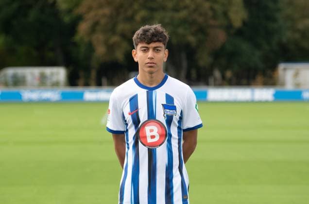 Eliyas Strasner Hertha BSC Hertha BSC 2 Bundesliga, portrait date 2023 2024, 14 09 2023, Copyright: xSebastianxRäppold MatthiasxKochx