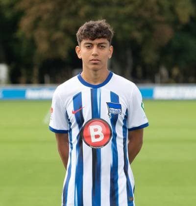 Eliyas Strasner Hertha BSC Hertha BSC 2 Bundesliga, portrait date 2023 2024, 14 09 2023, Copyright: xSebastianxRäppold MatthiasxKochx