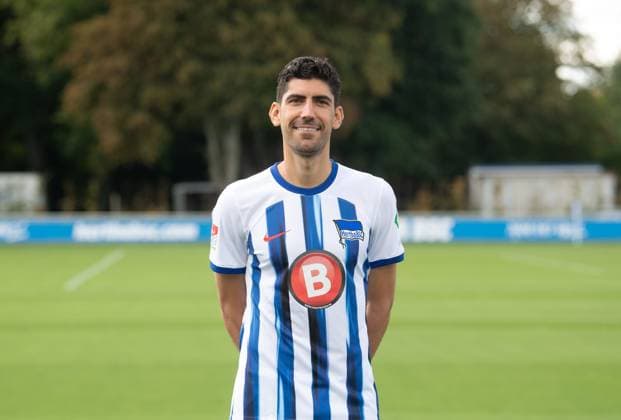 Andreas Bouchalakis Hertha BSC Hertha BSC 2 Bundesliga, portraits date 2023 2024, 14 09 2023, Copyright: xSebastianxRäppold MatthiasxKochx