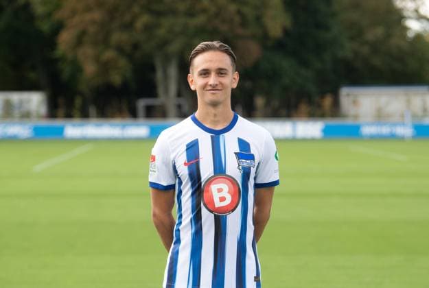 Michal Karbownik Hertha BSC Hertha BSC 2 Bundesliga, Porträttermin 2023 2024, 14 09 2023, Copyright: xSebastianxRäppold MatthiasxKochx