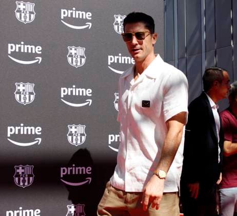 September 14, 2023, Sabadell, Barcelona, Spain: Barcelona Spain 14.09.2023 Robert Lewandowski (Barcelona) looks during the Prime Video A New Era II at Camp Nou on 14 September 2023 in Barcelona. Sabadell Spain - ZUMAu50_ 20230914_zsp_u50_021 Copyright: xXavixUrgelesx