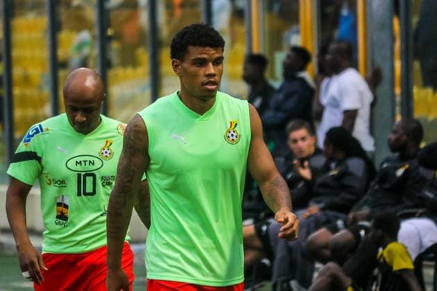 ACCRA, GHANA - SEPTEMBER 12: Ransford-Yeboah Königsdörffer of Ghana during the International Friendly, Länderspiel, Nationalmannschaft match between Ghana and Liberia at OHENE DJAN SPORTS STADIUM on September 12, 2023 in Accra, Ghana. Photo by Dominic Ekow Copyright: xx