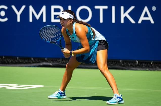 September 13, 2023: Camila Osorio of Colombia in action during the second round of the 2023 Cymbiotika San Diego Open WTA, Tennis Damen 500 tennis tournament against Maria Sakkari of Greece - ZUMAa181 20230913_zaa_a181_155 Copyright: xRobxPrangex