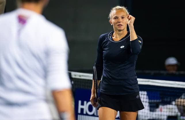 September 13, 2023: Barbora Krejcikova of the Czech Republic & Katerina Siniakova of the Czech Republic playing doubles at the 2023 Cymbiotika San Diego Open WTA, Tennis Damen 500 tennis tournament - ZUMAa181 20230913_zaa_a181_194 Copyright: xRobxPrangex