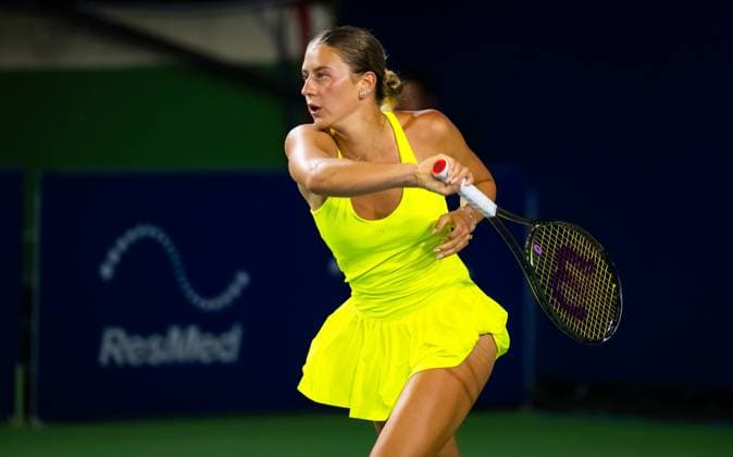 September 13, 2023: Marta Kostyuk of Ukraine in action during the second round of the 2023 Cymbiotika San Diego Open WTA, Tennis Damen 500 tennis tournament against Beatriz Haddad Maia of Brazil - ZUMAa181 20230913_zaa_a181_197 Copyright: xRobxPrangex