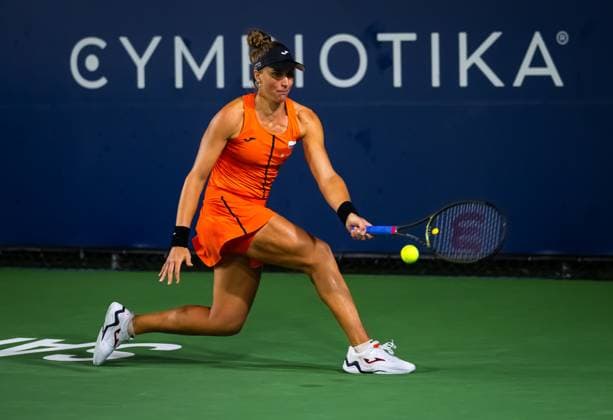 September 13, 2023: Beatriz Haddad Maia of Brazil in action during the second round of the 2023 Cymbiotika San Diego Open WTA, Tennis Damen 500 tennis tournament against Marta Kostyuk of Ukraine - ZUMAa181 20230913_zaa_a181_202 Copyright: xRobxPrangex