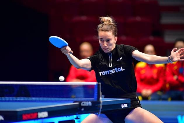 Sport Themen der Woche KW37 DRAGOMAN Andreea (ROU)_European Team Championships_Day 6_Quarter Finals 2023 European Table tennis, Tischtennis Team Championships in Malmo, Sweden. Day 6, Quarter Finals. Tischtennis Team-Europameisterschaften 2023 in Malmö, Schweden. Tag 6, Viertelfinale Malmö, Malmo Malmö Arena, Malmo Arena Schweden, Sweden *** DRAGOMAN Andreea ROU European Team Championships Day 6 Quarter Finals 2023 European Table Tennis Team Championships in Malmo, Sweden Day 6, Quarter Finals European Table Tennis Team Championships 2023 in Malmo, Sweden Day 6, Quarter Finals Malmo, Malmo Malmo Arena, Malmo Arena Sweden, Sweden
