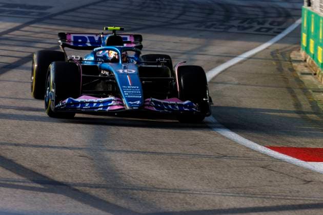 15th September 2023; Marina Bay Street Circuit, Singapore; 2023 Formula 1 Singapore Airlines Singapore Grand Prix; Free Practice Day; Number 10 Alpine driver Pierre Gasly during practice 1  ActionPlus12553382 StephenxBlackberry