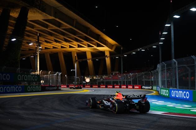 11 Sergio Perez MEX, Oracle Red Bull Racing , F1 Grand Prix of Singapore at Marina Bay Street Circuit on September 15, 2023 in Singapore, Singapore Photo by HOCH ZWEI Singapore Singapore