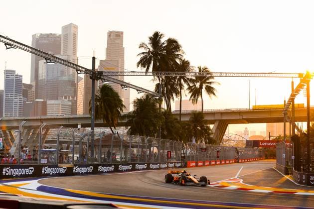 4 Lando Norris GBR, McLaren F1 Team , F1 Grand Prix of Singapore at Marina Bay Street Circuit on September 15, 2023 in Singapore, Singapore Photo by HOCH ZWEI Singapore Singapore