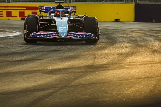 31 ESTEBAN OCON (FRA) BWT ALPINE F1 TEAM (FRA) ALPINE A523 - RENAULT FORMULE 1 : Grand prix de Singapour - Essais - 15 09 2023 MPSAgency Panoramic 