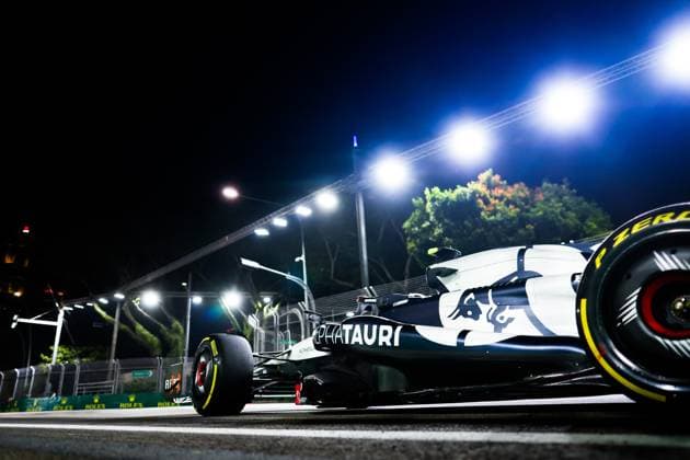 22 Yuki Tsunoda JPN, Scuderia AlphaTauri , F1 Grand Prix of Singapore at Marina Bay Street Circuit on September 15, 2023 in Singapore, Singapore Photo by HOCH ZWEI Singapore Singapore