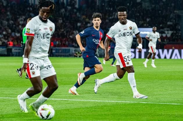 Youssouf Ndayishimiye (OGC Nice) FOOTBALL : Paris Saint Germain - OGC Nice - Ligue 1 - JournÃ e 5 - 15 09 2023 BaptisteAutissier Panoramic 