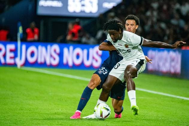 Jordan Lotomba (OGC Nice) FOOTBALL : Paris Saint Germain - OGC Nice - Ligue 1 - JournÃ e 5 - 15 09 2023 BaptisteAutissier Panoramic 