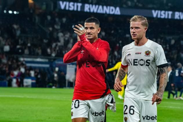 Youcef Atal (OGC Nice) FOOTBALL : Paris Saint Germain - OGC Nice - Ligue 1 - JournÃ e 5 - 15 09 2023 BaptisteAutissier Panoramic 