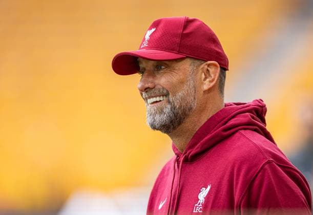 Sport Themen der Woche KW37 Football - FA Premier League - Wolverhampton Wanderers FC v Liverpool FC WOLVERHAMPTON, ENGLAND - Saturday, September 16, 2023: Liverpool s manager Jürgen Klopp before the FA Premier League match between Wolverhampton Wanderers FC and Liverpool FC at Molineux Stadium. WOLVERHAMPTON Molineux Stadium WEST MIDLANDS ENGLAND  Copyright: xDavidxRawcliffex P2023-09-16-Wolves_Liverpool-17