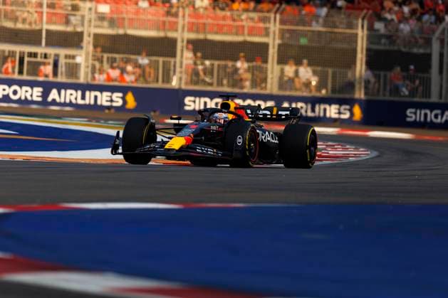 16th September 2023; Marina Bay Street Circuit, Singapore; 2023 Formula 1 Singapore Airlines Singapore Grand Prix; Qualifying Day; Number 1 Red Bull driver Max Verstappen during practice 3 before the qualifying sessions for tomorrows race  ActionPlus12553864 StephenxBlackberry