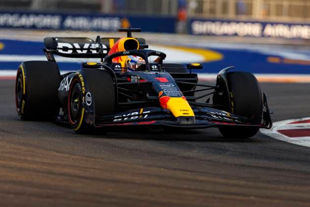 16th September 2023; Marina Bay Street Circuit, Singapore; 2023 Formula 1 Singapore Airlines Singapore Grand Prix; Qualifying Day; Number 1 Red Bull driver Max Verstappen during practice 3 before the qualifying sessions for tomorrows race  ActionPlus12553881 StephenxBlackberry