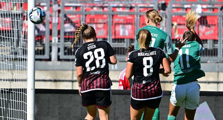 16 09 2023 football season 2023 2024 1 women football Bundesliga 01 matchday 1 FC Nürnberg FCN club SV Werder Bremen SVW sports photo zinc xwoxzix Lina Hauicke 18, SV Werder Bremen scored goal goal shot to 1 2